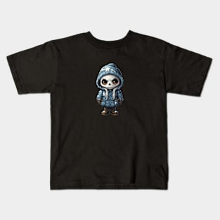 Spooky figure in mask perfect for halloween ! Kids T-Shirt